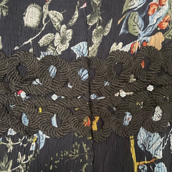 Anthropologie Foxidox Floral Print Short Sleeve Dress Size S - Picture 9 of 12